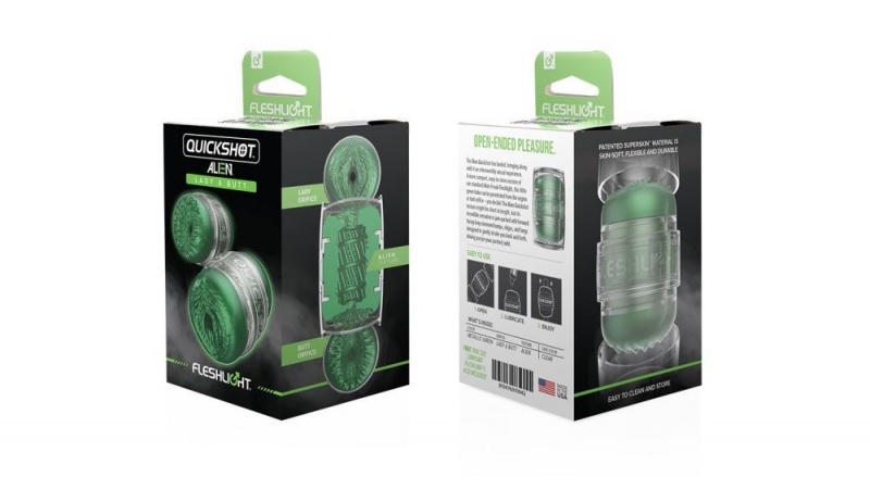 Fleshlight Quickshot Alien Lady/Butt - Metallic Green Freaks Male Masturbators | RIYADH OBLQM8726